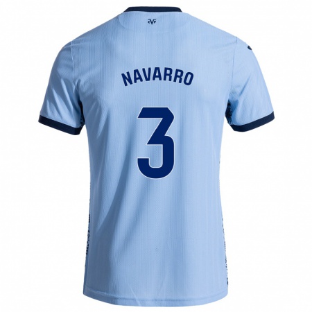 Kandiny Herren Pablo Navarro #3 Himmelblau Auswärtstrikot Trikot 2024/25 T-Shirt Österreich