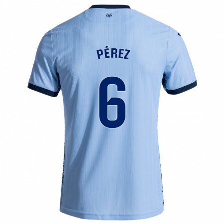 Kandiny Herren Hugo Pérez #6 Himmelblau Auswärtstrikot Trikot 2024/25 T-Shirt Österreich