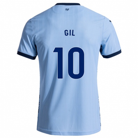 Kandiny Hombre Camiseta Markel Gil #10 Azul Cielo 2ª Equipación 2024/25 La Camisa