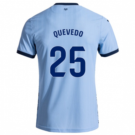 Kandiny Heren Alex Quevedo #25 Hemelsblauw Uitshirt Uittenue 2024/25 T-Shirt