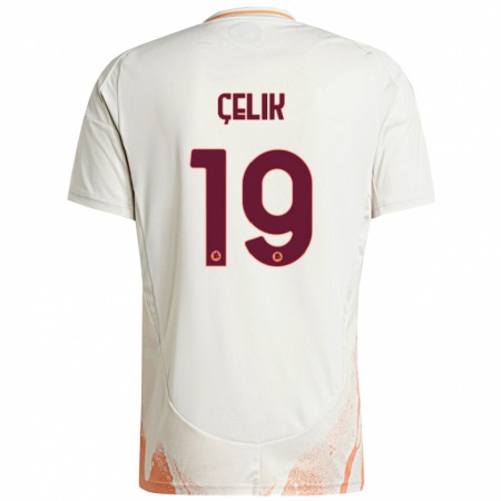 Kandiny Heren Zeki Çelik #19 Crème Wit Oranje Uitshirt Uittenue 2024/25 T-Shirt