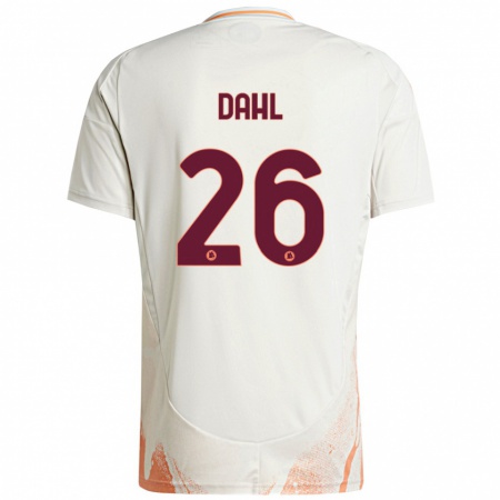 Kandiny Heren Samuel Dahl #26 Crème Wit Oranje Uitshirt Uittenue 2024/25 T-Shirt