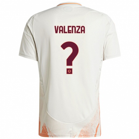 Kandiny Heren Salvatore Valenza #0 Crème Wit Oranje Uitshirt Uittenue 2024/25 T-Shirt