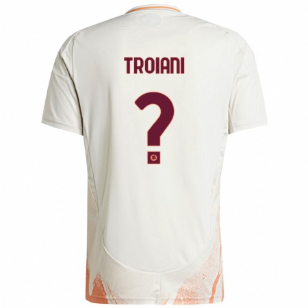 Kandiny Heren Nicolò Troiani #0 Crème Wit Oranje Uitshirt Uittenue 2024/25 T-Shirt