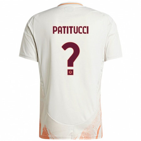 Kandiny Uomo Maglia Christian Patitucci #0 Crema Bianco Arancione Kit Gara Away 2024/25 Maglietta