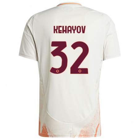 Kandiny Heren Atanas Kehayov #32 Crème Wit Oranje Uitshirt Uittenue 2024/25 T-Shirt