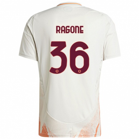 Kandiny Heren Diego Ragone #36 Crème Wit Oranje Uitshirt Uittenue 2024/25 T-Shirt