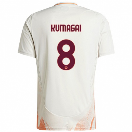 Kandiny Heren Saki Kumagai #8 Crème Wit Oranje Uitshirt Uittenue 2024/25 T-Shirt