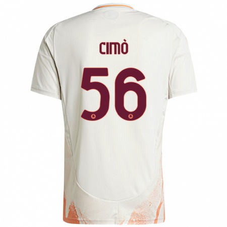 Kandiny Heren Giada Cimò #56 Crème Wit Oranje Uitshirt Uittenue 2024/25 T-Shirt