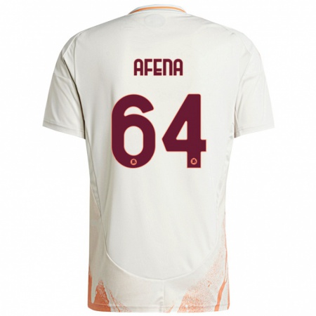 Kandiny Heren Felix Afena-Gyan #64 Crème Wit Oranje Uitshirt Uittenue 2024/25 T-Shirt