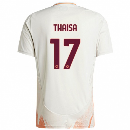 Kandiny Heren Thaisa #17 Crème Wit Oranje Uitshirt Uittenue 2024/25 T-Shirt