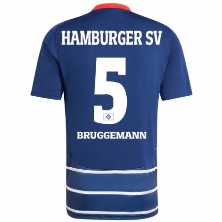 Kandiny Heren Nina Brüggemann #5 Donkerblauw Uitshirt Uittenue 2024/25 T-Shirt