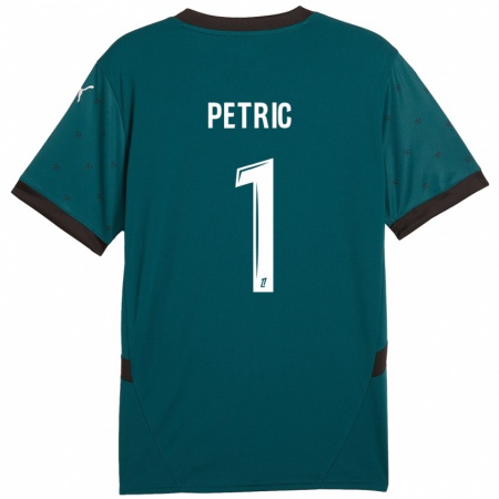 Kandiny Uomo Maglia Denis Petric #1 Verde Scuro Kit Gara Away 2024/25 Maglietta