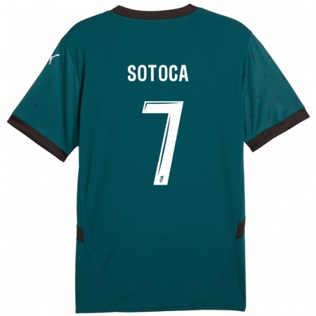 Kandiny Heren Florian Sotoca #7 Donkergroen Uitshirt Uittenue 2024/25 T-Shirt