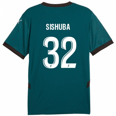 Kandiny Heren Ayanda Sishuba #32 Donkergroen Uitshirt Uittenue 2024/25 T-Shirt