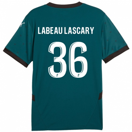 Kandiny Uomo Maglia Rémy Labeau Lascary #36 Verde Scuro Kit Gara Away 2024/25 Maglietta