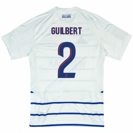 Kandiny Herren Frédéric Guilbert #2 Weiß Blau Auswärtstrikot Trikot 2024/25 T-Shirt Österreich