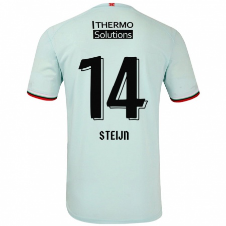 Kandiny Uomo Maglia Sem Steijn #14 Verde Chiaro Kit Gara Away 2024/25 Maglietta