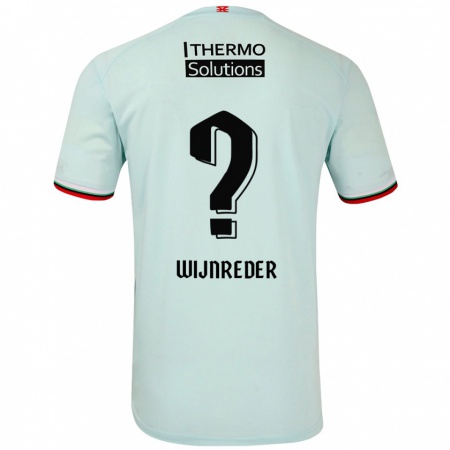 Kandiny Heren Jeppe Wijnreder #0 Lichtgroen Uitshirt Uittenue 2024/25 T-Shirt