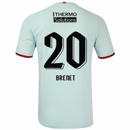 Kandiny Heren Joshua Brenet #20 Lichtgroen Uitshirt Uittenue 2024/25 T-Shirt