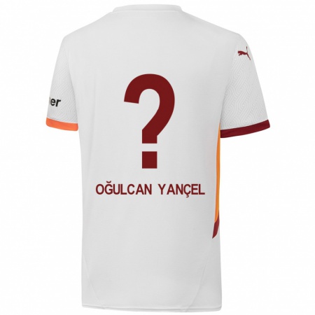 Kandiny Heren Necati Oğulcan Yançel #0 Wit Geel Rood Uitshirt Uittenue 2024/25 T-Shirt