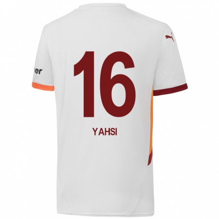 Kandiny Heren İsmail Yahşi #16 Wit Geel Rood Uitshirt Uittenue 2024/25 T-Shirt