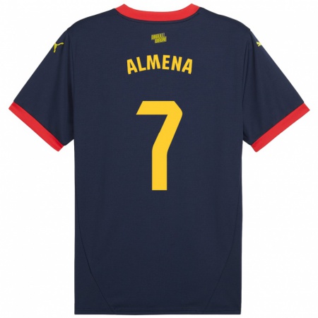 Kandiny Heren Iker Almena #7 Marineblauw Uitshirt Uittenue 2024/25 T-Shirt