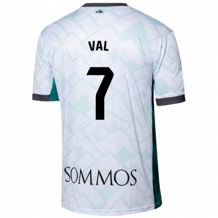 Kandiny Uomo Maglia Rodri Val #7 Bianco Verde Kit Gara Away 2024/25 Maglietta