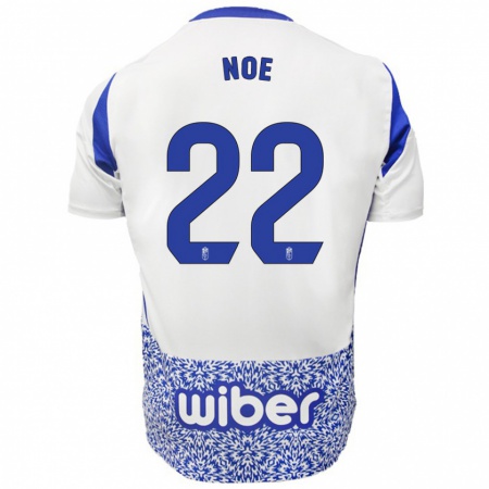 Kandiny Heren Noe #22 Wit Blauw Uitshirt Uittenue 2024/25 T-Shirt