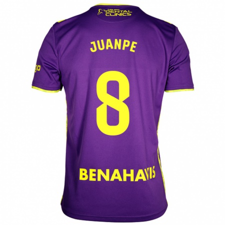 Kandiny Heren Juanpe #8 Paars Geel Uitshirt Uittenue 2024/25 T-Shirt