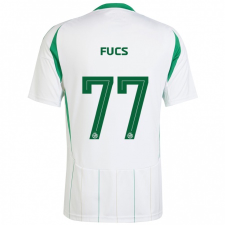 Kandiny Heren Roee Fucs #77 Witgroen Uitshirt Uittenue 2024/25 T-Shirt