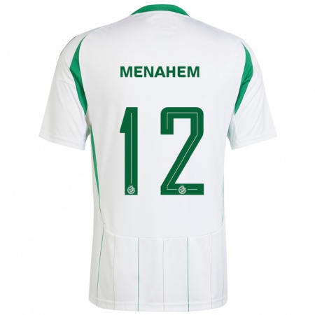 Kandiny Heren Sun Menahem #12 Witgroen Uitshirt Uittenue 2024/25 T-Shirt