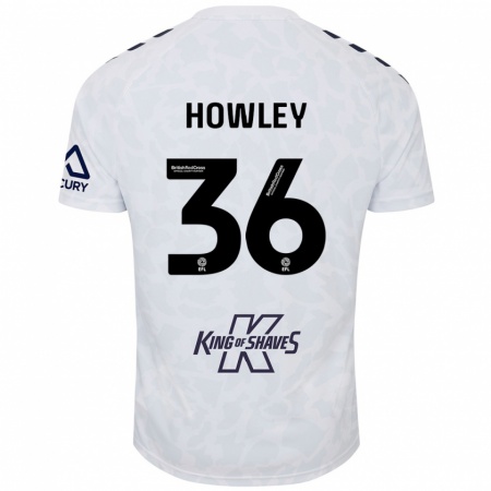 Kandiny Uomo Maglia Ryan Howley #36 Bianco Kit Gara Away 2024/25 Maglietta