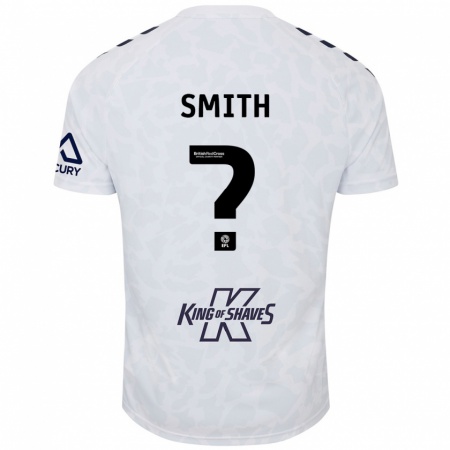 Kandiny Uomo Maglia Jayden Smith #0 Bianco Kit Gara Away 2024/25 Maglietta