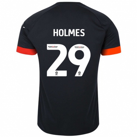 Kandiny Heren Tom Holmes #29 Zwart Oranje Uitshirt Uittenue 2024/25 T-Shirt