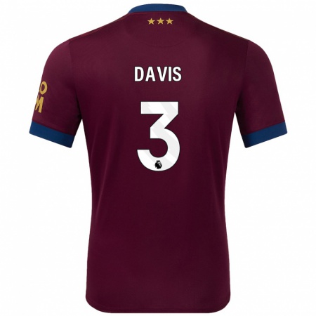 Kandiny Uomo Maglia Leif Davis #3 Marrone Kit Gara Away 2024/25 Maglietta