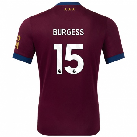 Kandiny Heren Cameron Burgess #15 Bruin Uitshirt Uittenue 2024/25 T-Shirt