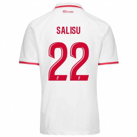 Kandiny Damen Mohammed Salisu #22 Weiß Rot Heimtrikot Trikot 2024/25 T-Shirt Österreich