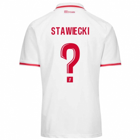 Kandiny Damen Jules Stawiecki #0 Weiß Rot Heimtrikot Trikot 2024/25 T-Shirt Österreich