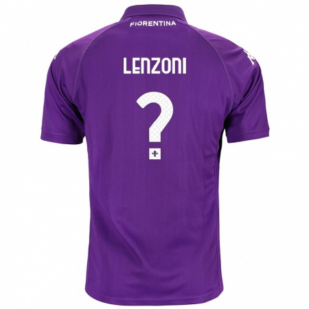 Kandiny Donna Maglia Samuele Lenzoni #0 Viola Kit Gara Home 2024/25 Maglietta