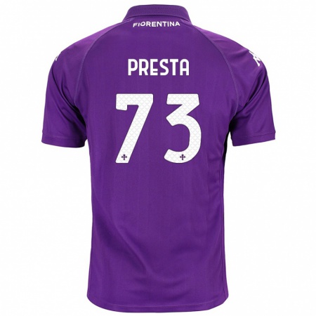 Kandiny Dames Francesco Presta #73 Paars Thuisshirt Thuistenue 2024/25 T-Shirt