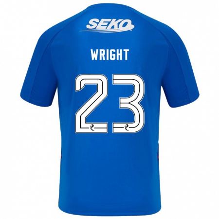 Kandiny Dames Scott Wright #23 Donkerblauw Thuisshirt Thuistenue 2024/25 T-Shirt