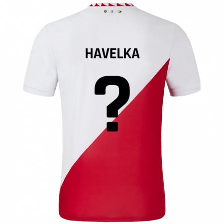 Kandiny Mujer Camiseta Matyas Havelka #0 Blanco Rojo 1ª Equipación 2024/25 La Camisa México