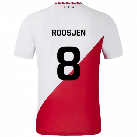 Kandiny Dames Judith Roosjen #8 Wit Rood Thuisshirt Thuistenue 2024/25 T-Shirt