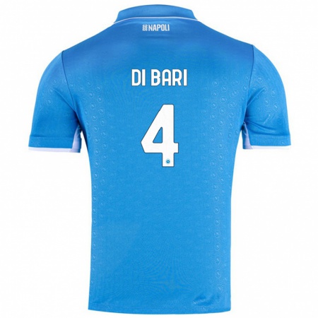 Kandiny Donna Maglia Martina Di Bari #4 Azzurro Cielo Kit Gara Home 2024/25 Maglietta