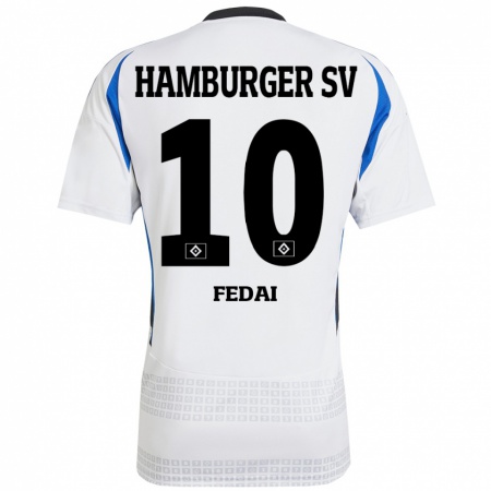 Kandiny Dames Martin Fedai #10 Wit Blauw Thuisshirt Thuistenue 2024/25 T-Shirt