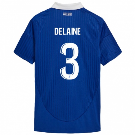 Kandiny Dames Thomas Delaine #3 Blauw Wit Thuisshirt Thuistenue 2024/25 T-Shirt