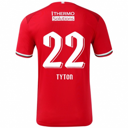 Kandiny Dames Przemyslaw Tyton #22 Rood Wit Thuisshirt Thuistenue 2024/25 T-Shirt