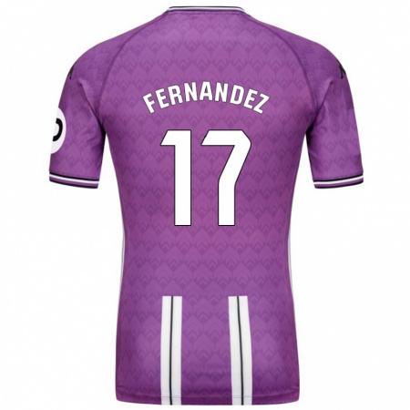 Kandiny Dames Dani Fernández #17 Paars Wit Thuisshirt Thuistenue 2024/25 T-Shirt