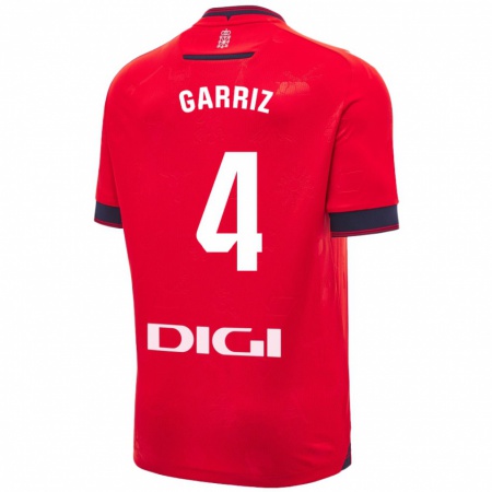 Kandiny Donna Maglia Ibaider Garriz #4 Rosso Bianco Kit Gara Home 2024/25 Maglietta